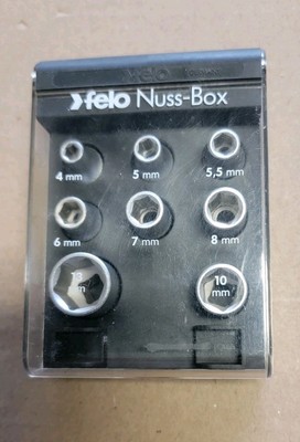 Felo 1/4'' Nut Box with 8 Metric Sockets