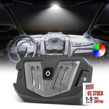 V-Pro LED UTV Dome Light 12V Car Interior Light W/Switch Roll Bar Cage RGBW