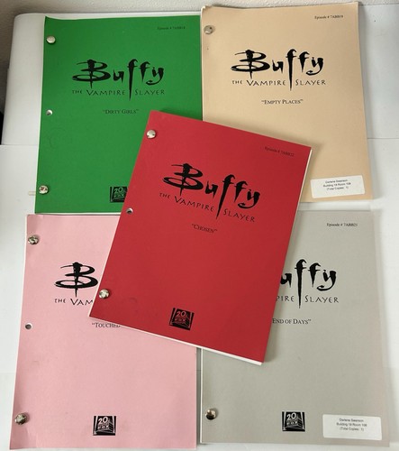 Buffy The Vampire Slayer Original Studio Production Scripts Season 7 Final 5 Set