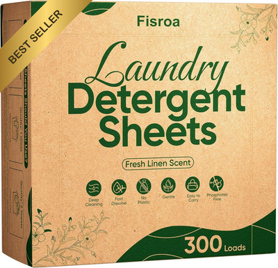 Travel Laundry Detergent Sheets Fisroa 300 Loads Eco-friendly Washing...