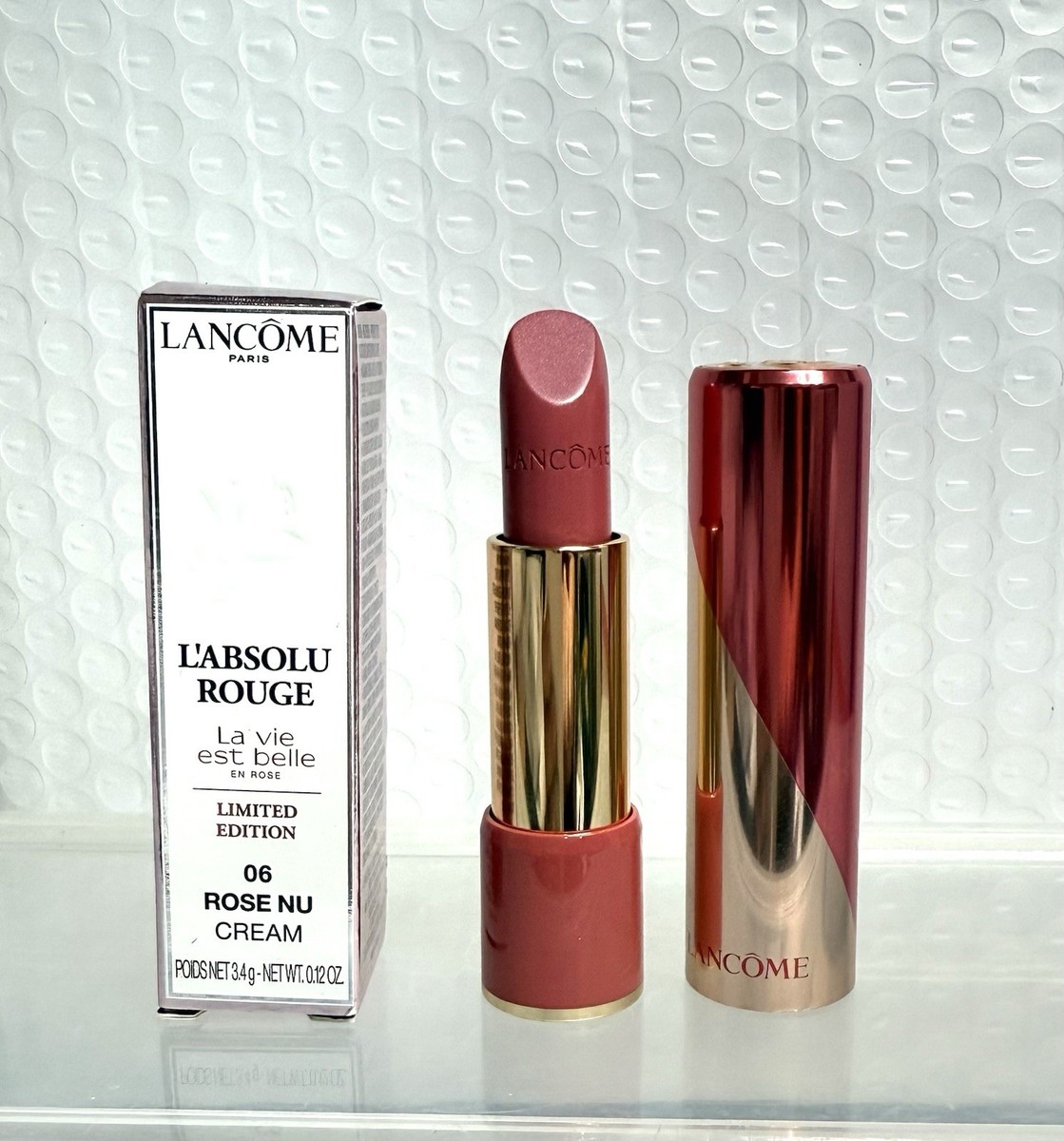 Lancome L'ABSOLU ROUGE La Vie Est Belle 06 Rose Nu Cream Limtd