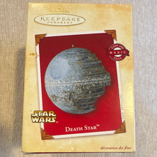 Hallmark Keepsake Star Wars Death Star Hanging Ornament Light Up Sound 2002