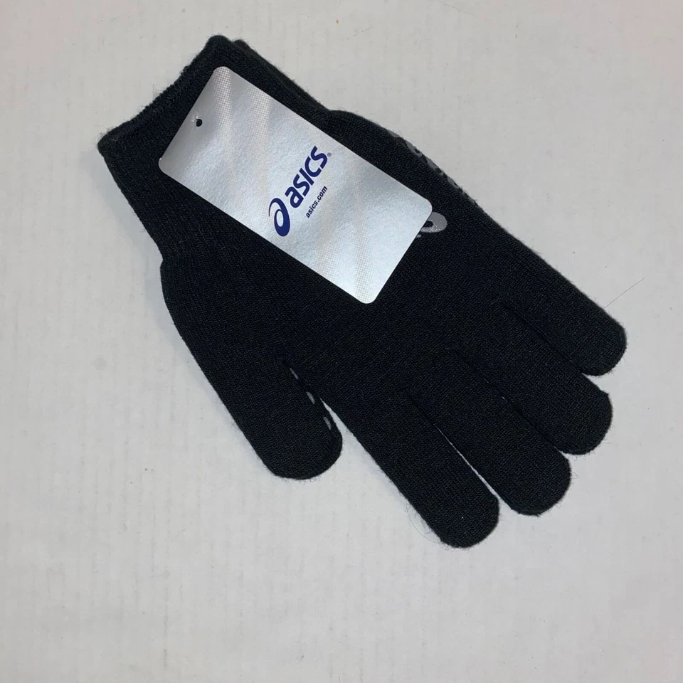 Guantes forradores ASICS para hombre L/XL negros guantes forradores diarios ZC1476-90 NUEVOS CON ETIQUETAS Foto 2 de 4