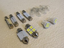 Standard Vehicle LED Bulbs Various Styles Lot of 12 Clear/Silver
