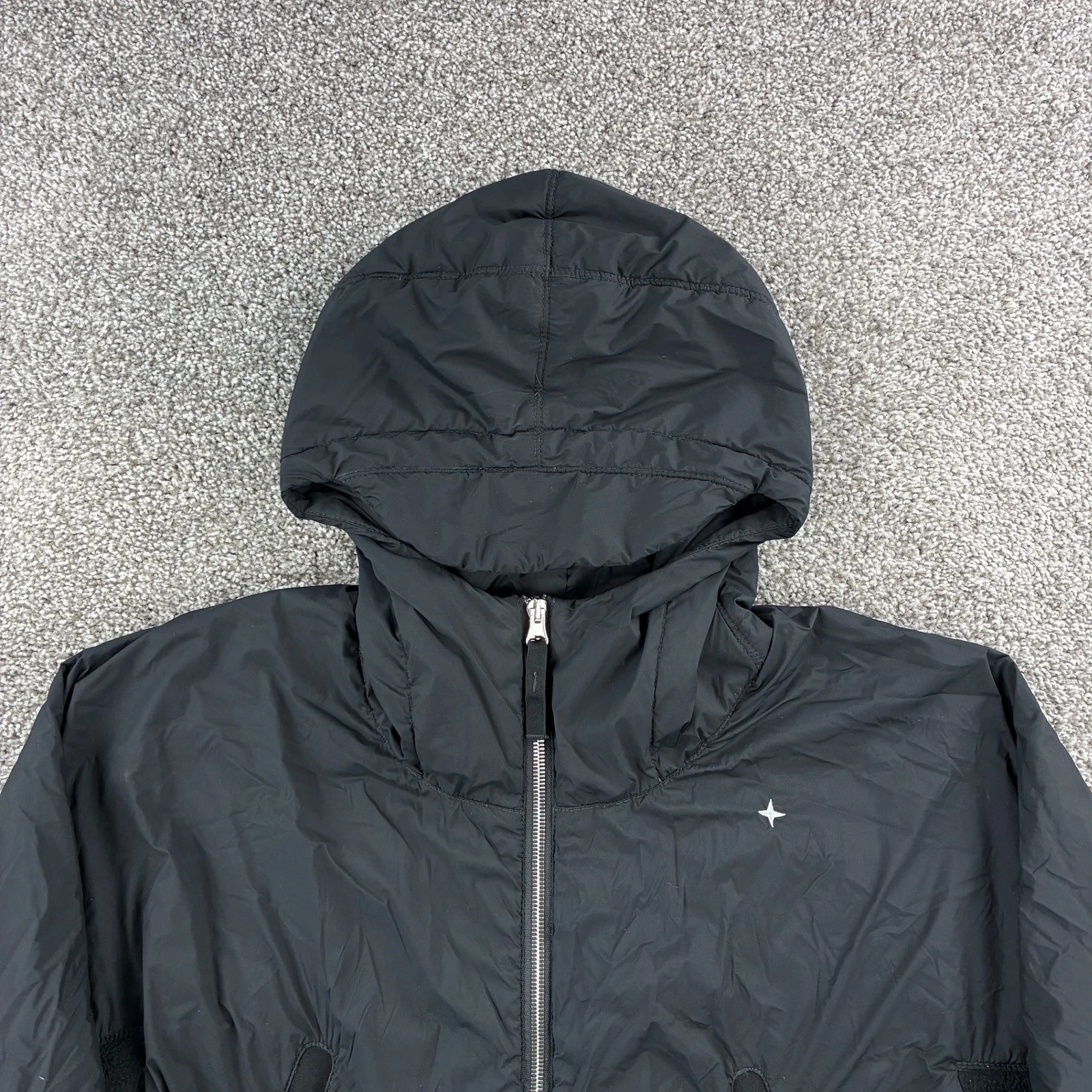 Stone Island Stellina Jacket Mens M Black Skin Touch Nylon-TC Polartec Alpha - product detail image 2