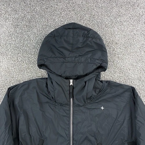 Stone Island Stellina Jacket Mens M Black Skin Touch Nylon-TC Polartec Alpha image 2
