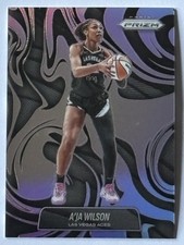 Aja Wilson Lot x3 Abstract SSP Case Hit + Logo Prizm + Green Prizm 2025 Prizm