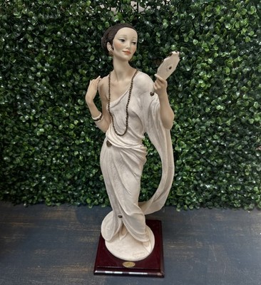 18  Giuseppe Armani Sculpture Figurine ''CLEO''#801 F Woman Mirror Retired Org. B
