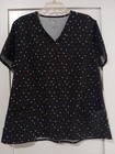 Sienna Love Women's XL Two Pocketed Short Sleeved Scrub Top With Hearts Design — photo 1