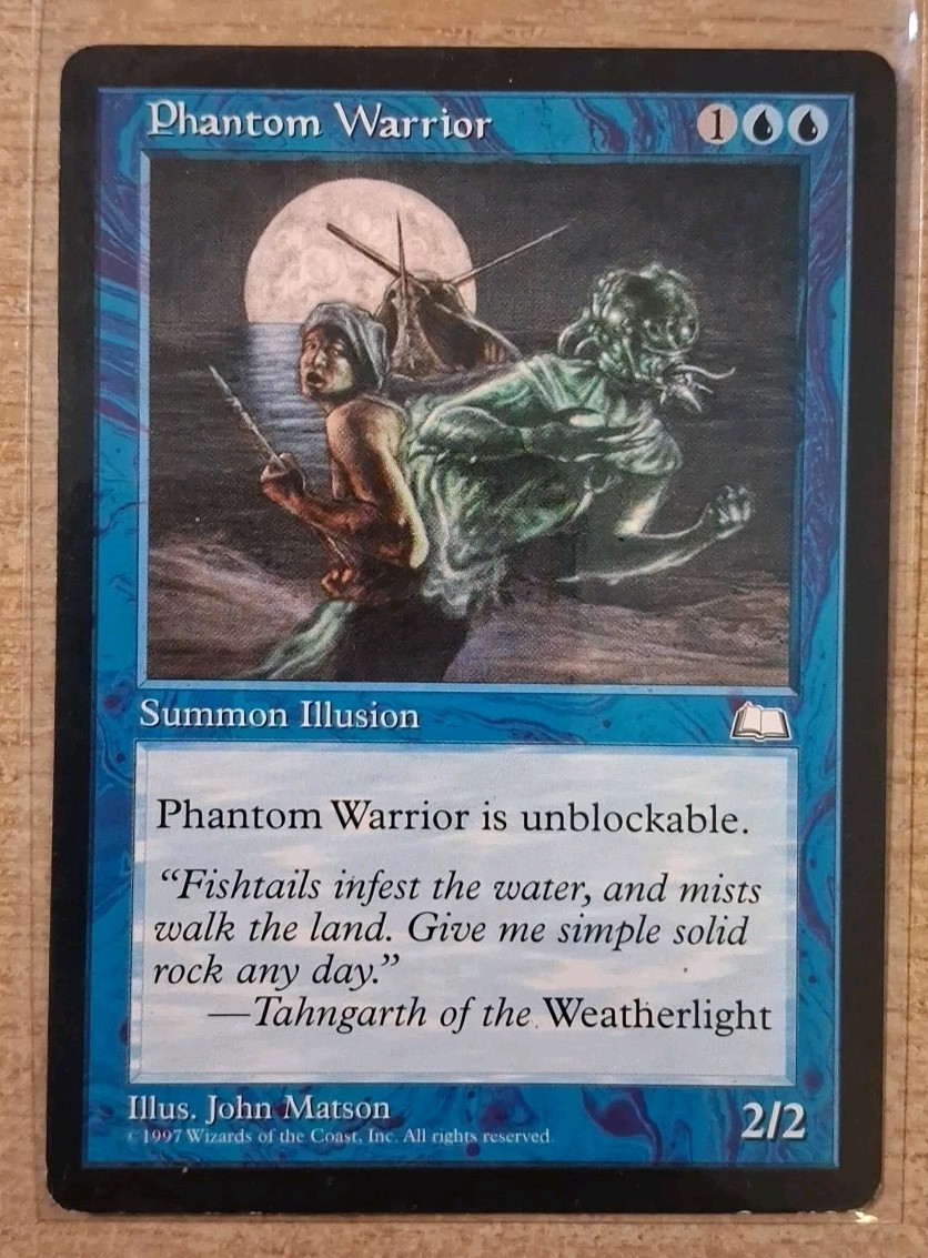 1997 MAGIC THE GATHERING WEATHERLIGHT PHANTOM WARRIOR TD25 