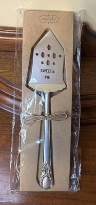 Mud Pie  Sweetie- Pie  Silver Plated Carded Pie Cake Server Utensil  NEW