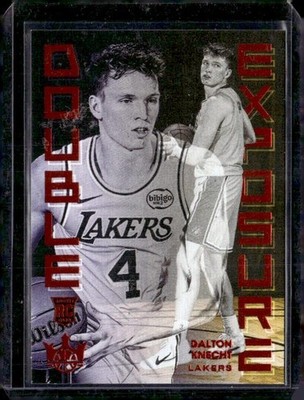2024-25 Panini Court Kings #20 Dalton Knecht Double Exposure Amber #/99
