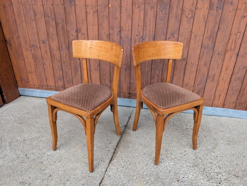 50er Vintage Chaise Salle à Manger Frankfurt de Cuisine Kneipenstuhl 1/6b - Photo 3 sur 9