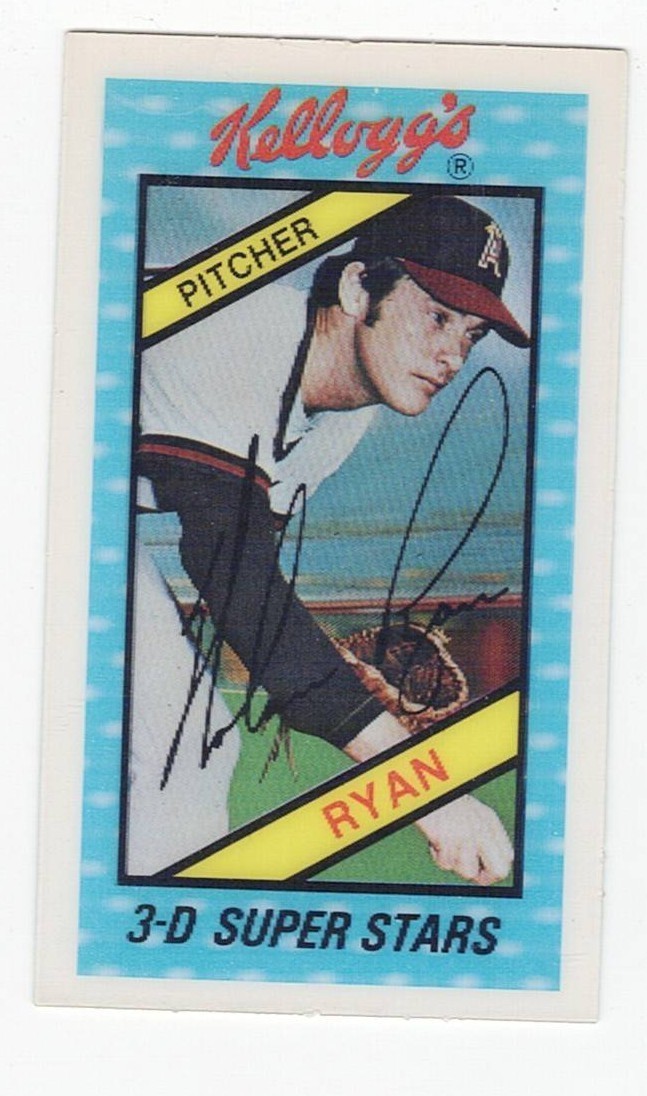 1980 Kellogg's 3-D Super Stars #20 Nolan Ryan