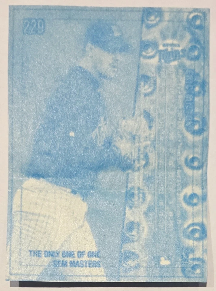 Eric Milton 1999 Fleer Metal Universe #229 Gem Masters PMG 1/1 Blueline Proof - Image 2 of 2