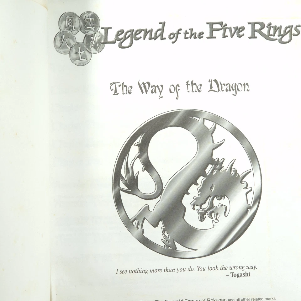 El Camino del Dragón Leyenda de los Cinco Anillos El Camino de los Clanes Libro 1 Foto 4 de 4