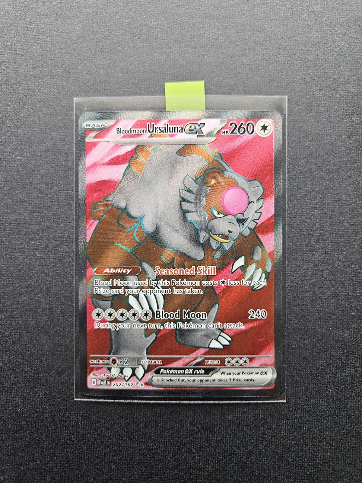 Bloodmoon Ursaluna ex Ultra Rare SV06: Twilight Masquerade 202/167 NM