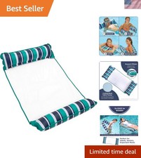 Aqua Teal 4-in-1 Hammock Pool Float - Extra-Large for Ultimate Comfort