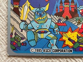 Bokosuka Wars 1985 Menko Mini Card 297 Family Computer Amada Nintendo Game Japan