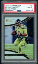 2017 Panini Select Field Level Russell Wilson #294 Silver Prizm PSA 10 Seahawks