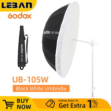 UB-105W 41in 105cm Parabolic Black White Reflective Umbrella Studio Light Umbrel