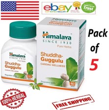  5 X 60  300 Tabs Himalaya Shuddha Guggulu Free Shipping 