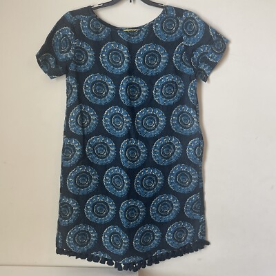 Roller Rabbit Blue Indigo Medallion Ambrose Hinata Linen Dress Sz Small Medium? | eBay Roller Rabbit Blue Indigo Medallion Ambrose Hinata Linen Dress Sz Small Medium? | eBay