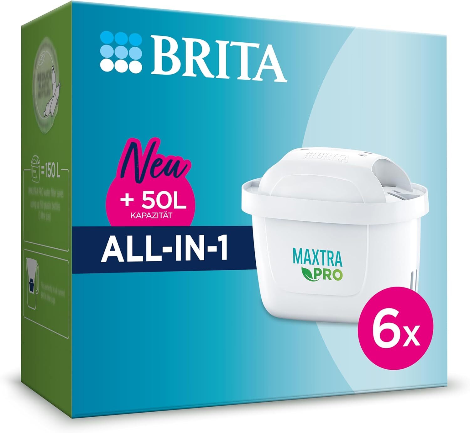Набор фильтров BRITA Wasserfilter-Kartusche MAXTRA PRO All-in-1 на 6 частей Halbjahresvorrat 8590₽