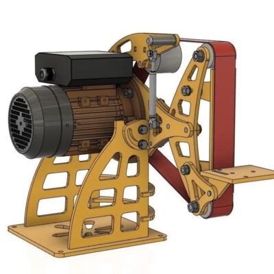 Bandschleifer / Belt Sander DIY Kit   Band- & Tellerschleifmaschine für Holz & M
