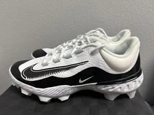 New Nike Alpha Huarache Elite 4 Low MCS White Black FD6255-101 Men’s Size 12