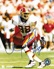 Jessie Armstead signed Washington Redskins 8x10 photo autographed 2