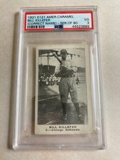 Psa 3 vg 1921 e121 American caramel Bill killefer Correct name series of 80