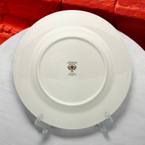 PAIR of Vintage NORITAKE Japan MI AMOR 4717 Bone China 8.5” SALAD PLATES - Picture 4 of 5