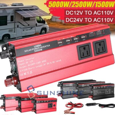 5000W 2500W 1500W Car Power Inverter For PV Solar Panel Off Grid System RV Boat