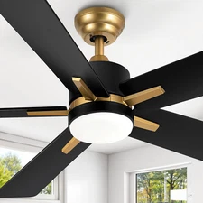 52 Inch Ceiling Fans with Lights Remote & APP Control Indoor Outdoor Ceiling Fan