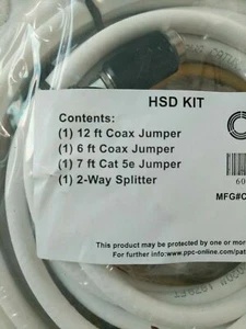 NEW PPC HSD KIT Câbles de coaxial, Cat 5e câble 2-Way Boîte de fractionnement NEW ch-sik-data-02