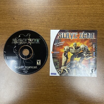 Slave Zero (Sega Dreamcast, 1999) Disc & Manual Only FAST SHIPPING