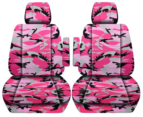 Cubiertas de asiento de coche delanteras camuflaje urbano se adapta 2004-2012 Nissan Titan con reposabrazos - Imagen 6 de 14