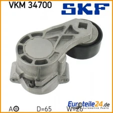 Tensioner pulley, V-ribbed belt SKF VKM34700 for Ford Peugeot