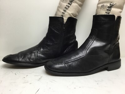 VTG MENS DAVID TAYLOR CASUAL BLACK BOOTS SIZE 10 M