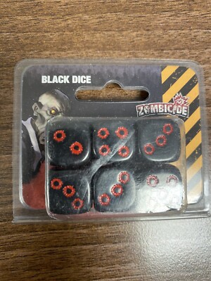 Black Dice - Zombicide Zubehör 6 D6 Würfel Set CoolMiniOrNot