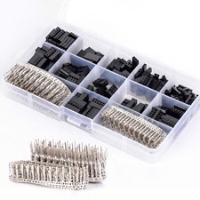 620Pcs Wire Jumper Pin Header Connector Housing Kit M/F Crimp Pins