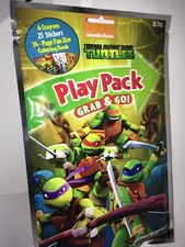 Teenage Mutant Ninja Turtle Play Pack Grab Go Coloring Book Crayons Stickers