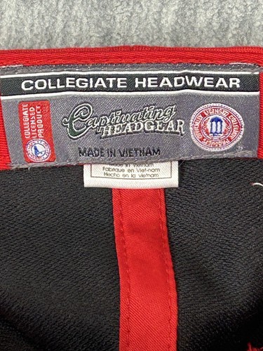 U of Maryland Terps Baseball Hat Red Logo Rhinestones Collegiate Headwear NEW - Picture 11 of 11