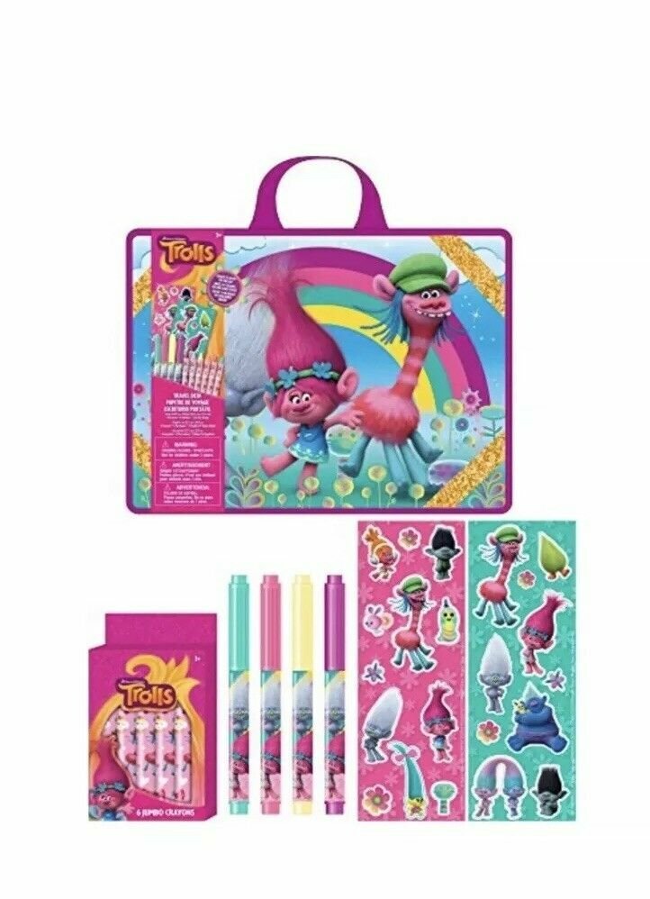 trolls travel art easel