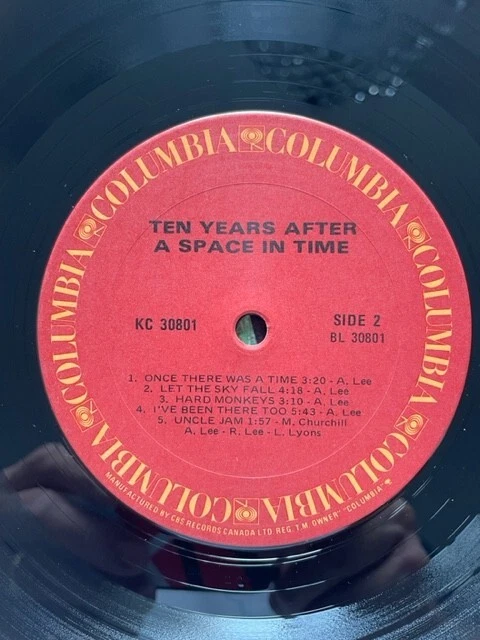 Ten Years After – A Space In Time- Vinyl LP. Columbia. VG+/VG - Image 4 of 4