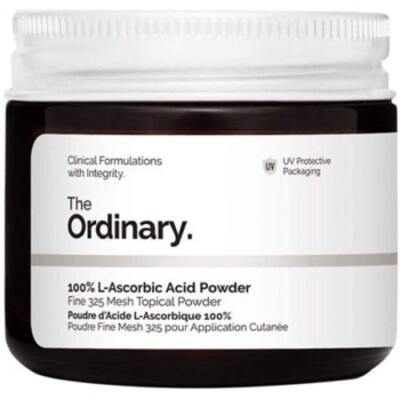 The Ordinary 100% L-Ascorbic Acid Powder Vitamin C Fine 32 Mesh Topical 20g