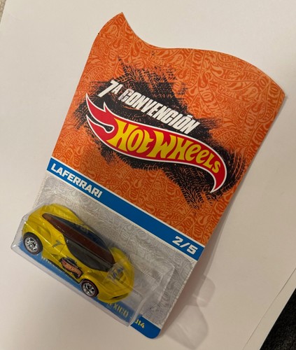 Yellow LAFERRARI Hot Wheels 2014 Mexico Convention #2/5 EXREAMLY RARE Car! - 第 2/3 張圖片