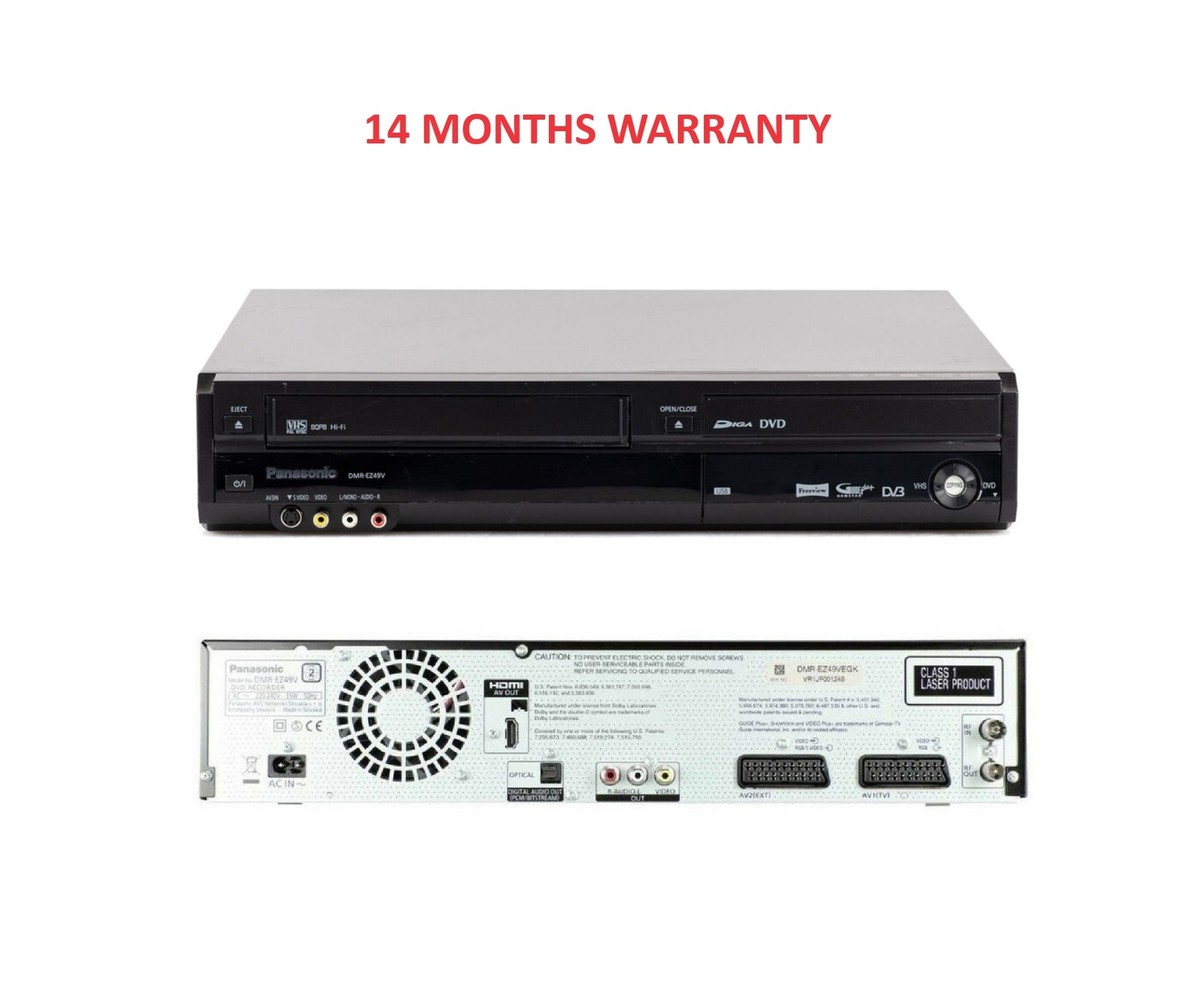 Panasonic Multi Region DMR-EZ49V DVD VCR VHS DVB Recorder Combi 14monthsWarranty Panasonic Multi Region DMR-EZ49V DVD VCR VHS DVB Recorder Combi 14monthsWarranty