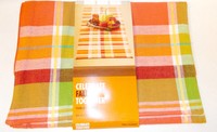 Kohls Celebrate Fall Plaid Red Orange Yellow Green Table Runner 13x54 In Kohls Celebrate Fall Plaid Red Orange Yellow Green Table Runner 13x54 In